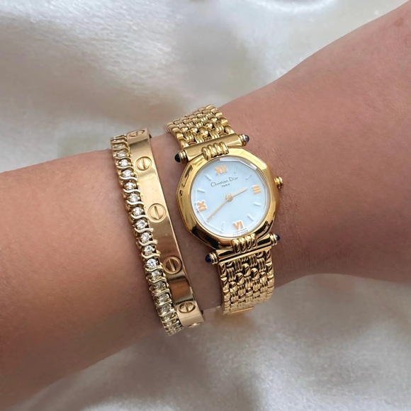 Dior Accessories - AUTHENTIC VINTAGE DIOR GOLD WATCH
